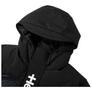 Helvetica Mountain Pioneers Black Queyras Hodded Down Jacket