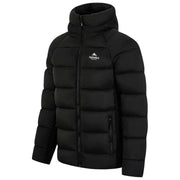 Helvetica Mountain Pioneers Black Sniper Hooded Down Jacket