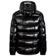Helvetica Mountain Pioneers Black Space Hooded Jacket