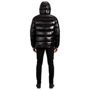 Helvetica Mountain Pioneers Black Space Hooded Jacket