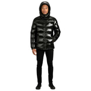 Helvetica Mountain Pioneers Black Space Hooded Jacket