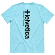 Helvetica Mountain Pioneers Blue Faro 2 T-Shirt