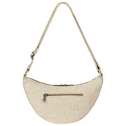 Hindbag Beige Andrea Half Moon Bag