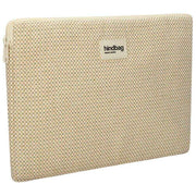 Hindbag Beige Ava Small Weave 13inch Laptop Case