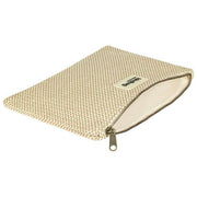 Hindbag Beige Ema Woven Medium Zipped Pouch