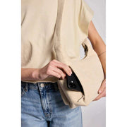 Hindbag Beige Emile Multi Pocket Shoulder Bag