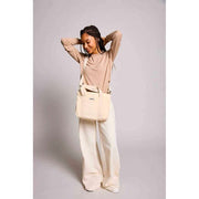 Hindbag Beige Louise Square Crossbody Bag