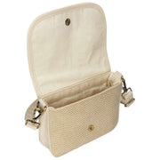 Hindbag Beige Margault Woven Shoulder Bag