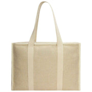 Hindbag Beige Oscar Woven Tote Bag
