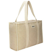 Hindbag Beige Oscar Woven Tote Bag