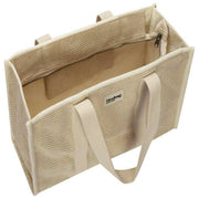 Hindbag Beige Oscar Woven Tote Bag