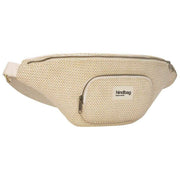 Hindbag Beige Sofia XL Woven Bum Bag