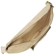Hindbag Beige Sofia XL Woven Bum Bag