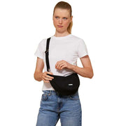 Hindbag Black Andrea Half Moon Bag