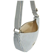 Hindbag Blue Andrea Half Moon Bag