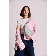 Hindbag Blue Andrea Half Moon Bag