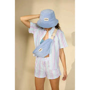 Hindbag Blue Bob Terry Bucket Hat