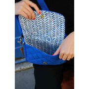 Hindbag Blue Margault Quilted Shoulder Bag