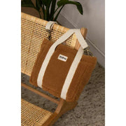 Hindbag Brown Louise Square Teddy Crossbody Bag