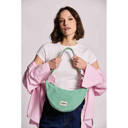 Hindbag Green Andrea Half Moon Bag