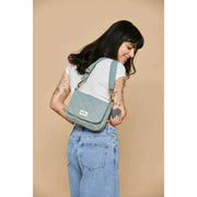 Hindbag Green Margault Quilted Shoulder Bag