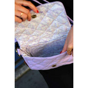 Hindbag Lilac Margault Quilted Shoulder Bag