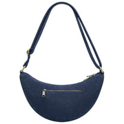 Hindbag Navy Andrea Half Moon Bag