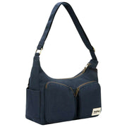 Hindbag Navy Emile Multi Pocket Shoulder Bag