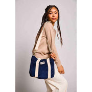 Hindbag Navy Louise Square Crossbody Bag
