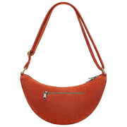 Hindbag Orange Andrea Half Moon Bag