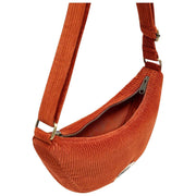 Hindbag Orange Andrea Half Moon Bag