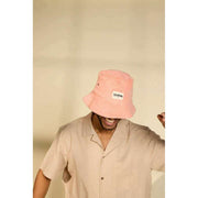 Hindbag Pink Bob Terry Bucket Hat
