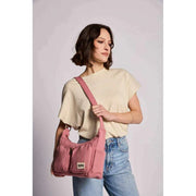Hindbag Pink Emile Multi Pocket Shoulder Bag