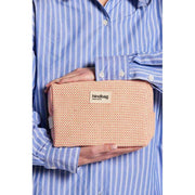 Hindbag Pink Leon Woven Toiletry Bag
