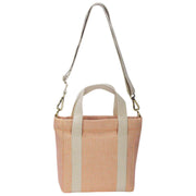 Hindbag Pink Louise Square Woven Crossbody Bag