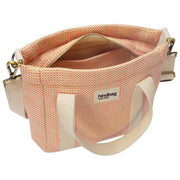 Hindbag Pink Louise Square Woven Crossbody Bag