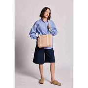 Hindbag Pink Louise Square Woven Crossbody Bag