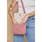 Hindbag Pink Margault Quilted Shoulder Bag