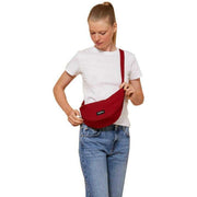 Hindbag Red Andrea Half Moon Bag