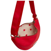 Hindbag Red Andrea Half Moon Bag