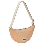 Hindbag Red Andrea Woven Half Moon Bag