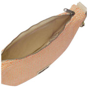 Hindbag Red Andrea Woven Half Moon Bag