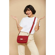 Hindbag Red Margault Quilted Shoulder Bag