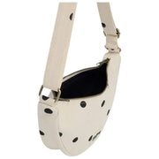 Hindbag White Andrea Half Moon Bag