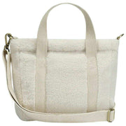 Hindbag White Louise Square Teddy Crossbody Bag
