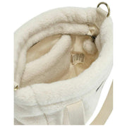 Hindbag White Louise Square Teddy Crossbody Bag