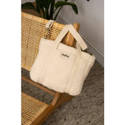 Hindbag White Louise Square Teddy Crossbody Bag