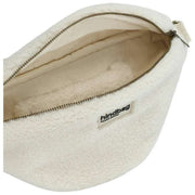 Hindbag White Sasha Large Teddy Bum Bag