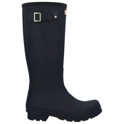 Hunter Black Original Tall Tartan Lined Boots