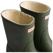 Hunter Green Downpour Short Insulated Wellington Boots